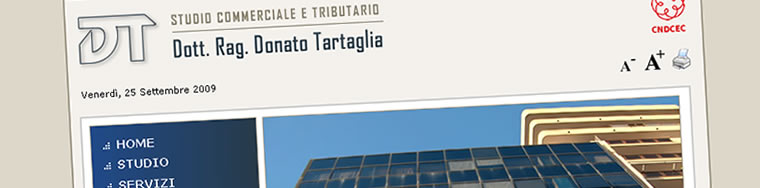 Realizzazione sito web per Studio Tartaglia 